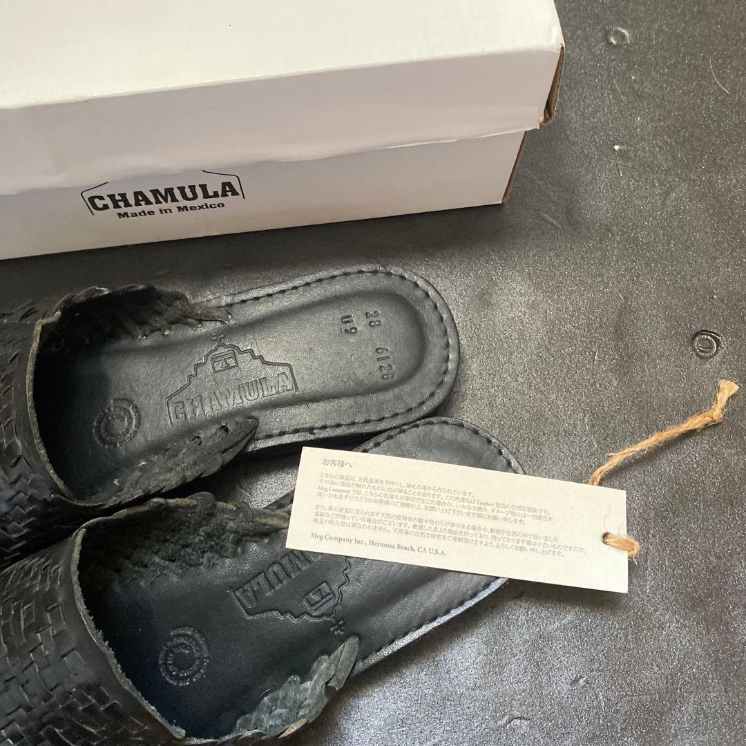 「美品⭕️」乱痴気 チャムラ　Palanco レザーサンダル　ブラック　28