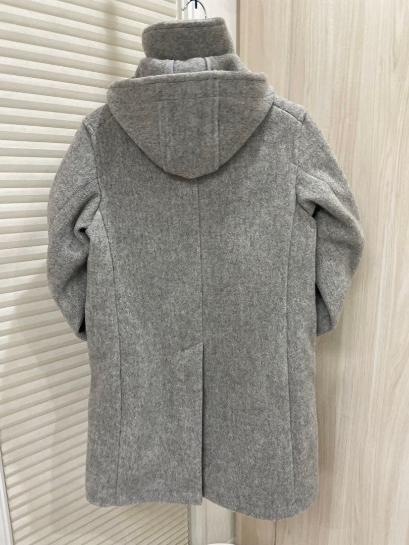 DANTON ウールモッサ　フード付きコート