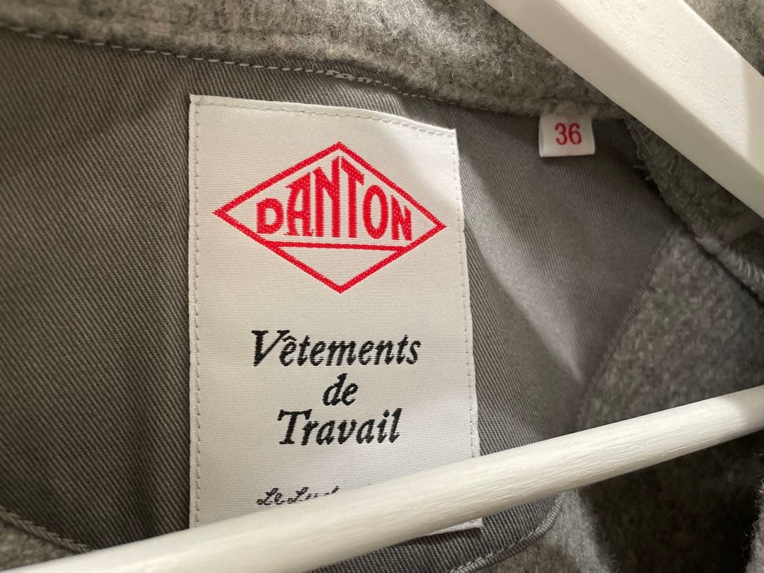 DANTON ウールモッサ　フード付きコート