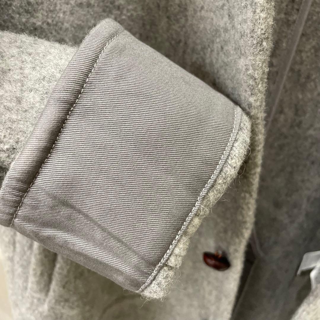 DANTON ウールモッサ　フード付きコート