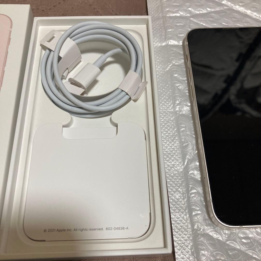 iPhone 13 mini128GBホワイト本体バッテリー100%美品