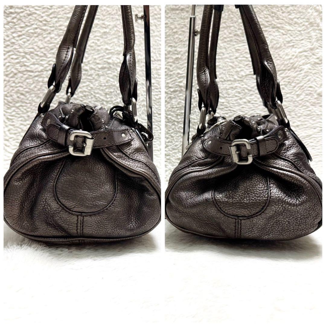 Chloe クロエ パディントン ハンドバッグ 南京錠 鍵付 ブロンズ系