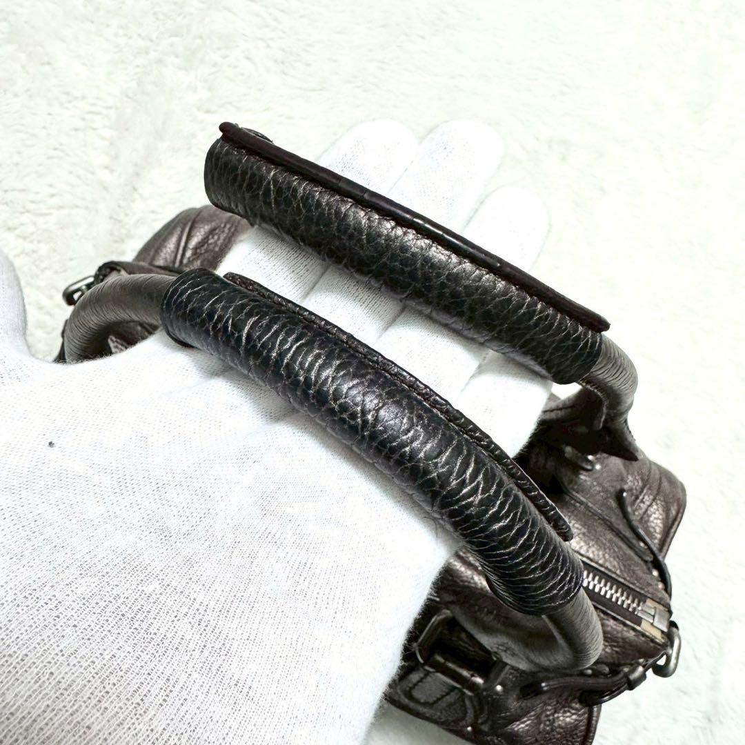 Chloe クロエ パディントン ハンドバッグ 南京錠 鍵付 ブロンズ系