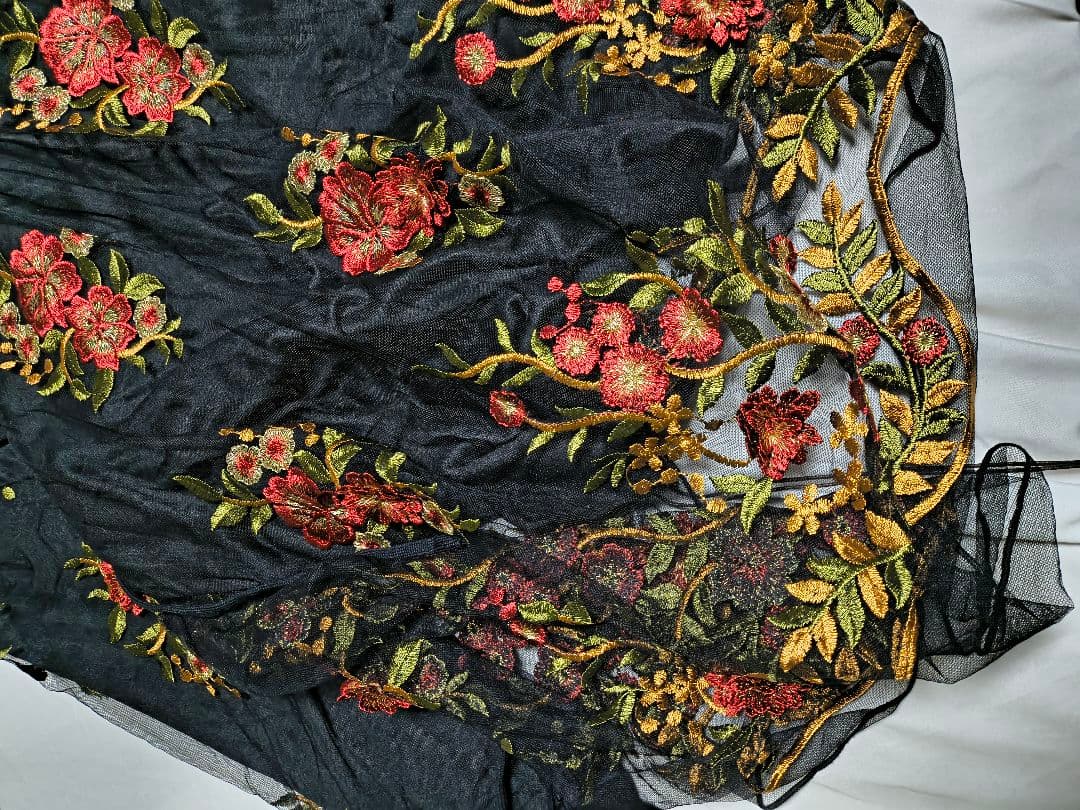 即購入歓迎☆ cawaii French pave 完売品 花刺繍ワンピース