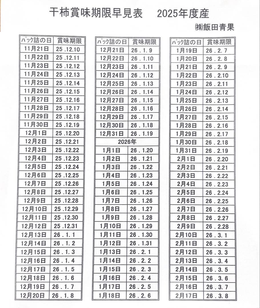 市田柿【干し柿】化粧箱4箱