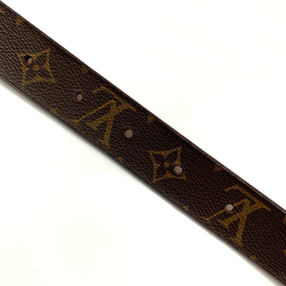 美品　ヴィトン　モノグラム　サンチュール　キャレ　ベルト