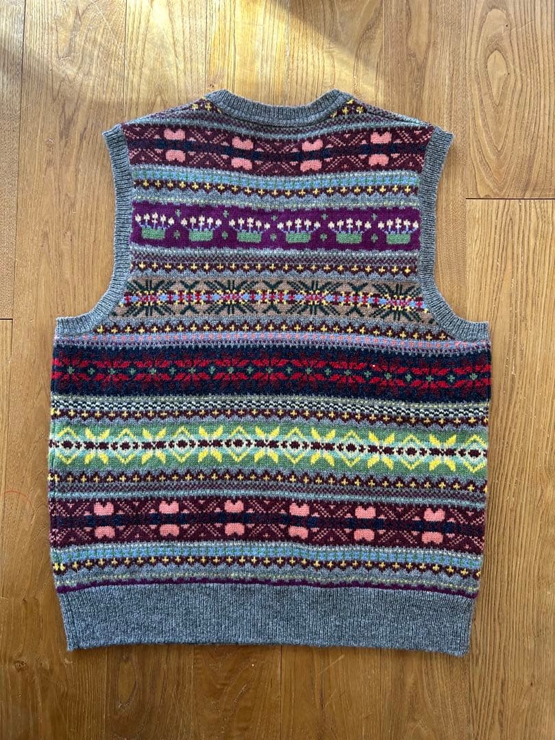 polo ラルフローレン　ニットベスト　フェアアイル柄