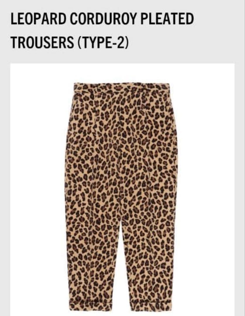 WACKOMARIAワコマリア　レオパード　コーデュロイスラックス　タイプ2 M