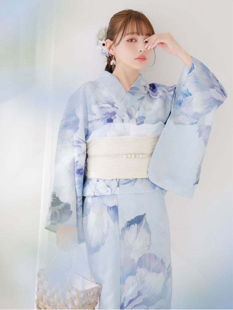 浴衣　sugar ブルー