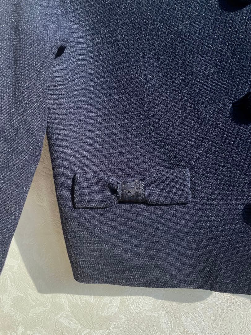 ポンポネット ジュニア フォーマル ボレロ ジャケット 150cm ブローチ付き