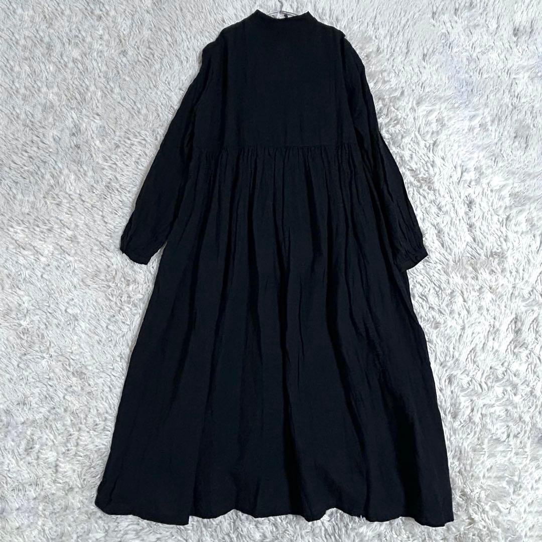 新品✨2.2万 イチアンティークス フレンチリネン くるみボタン ワンピース