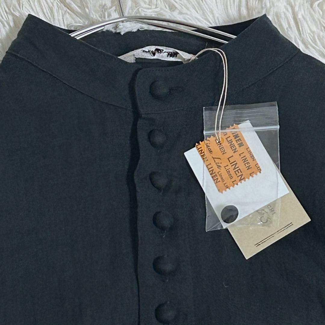 新品✨2.2万 イチアンティークス フレンチリネン くるみボタン ワンピース