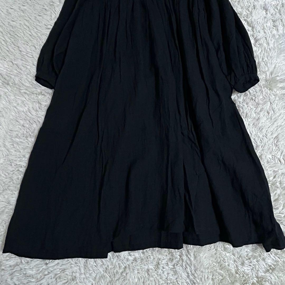 新品✨2.2万 イチアンティークス フレンチリネン くるみボタン ワンピース