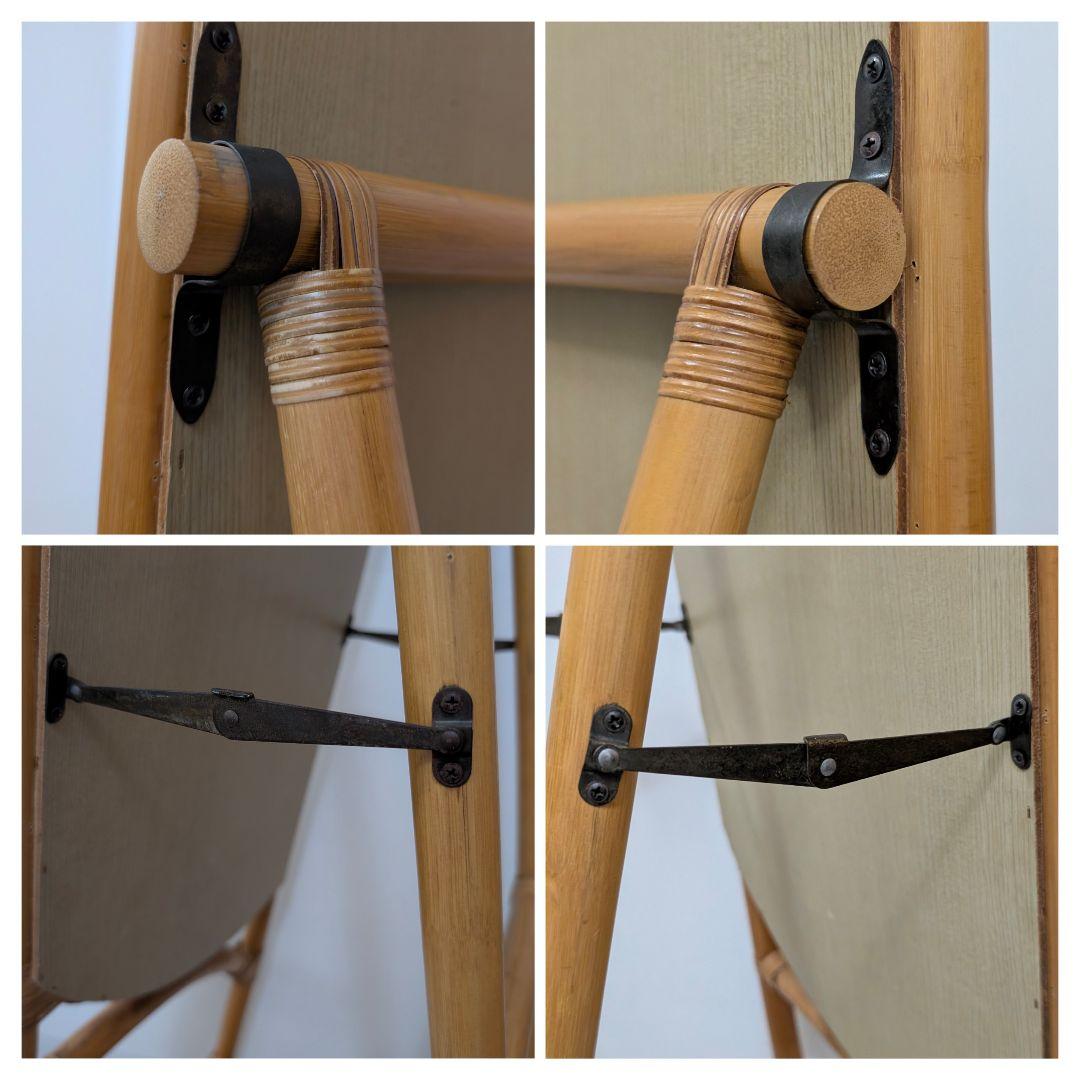 らっこさま専用 スタンドミラー オールド ラタン 藤 ジャパンディ モダン