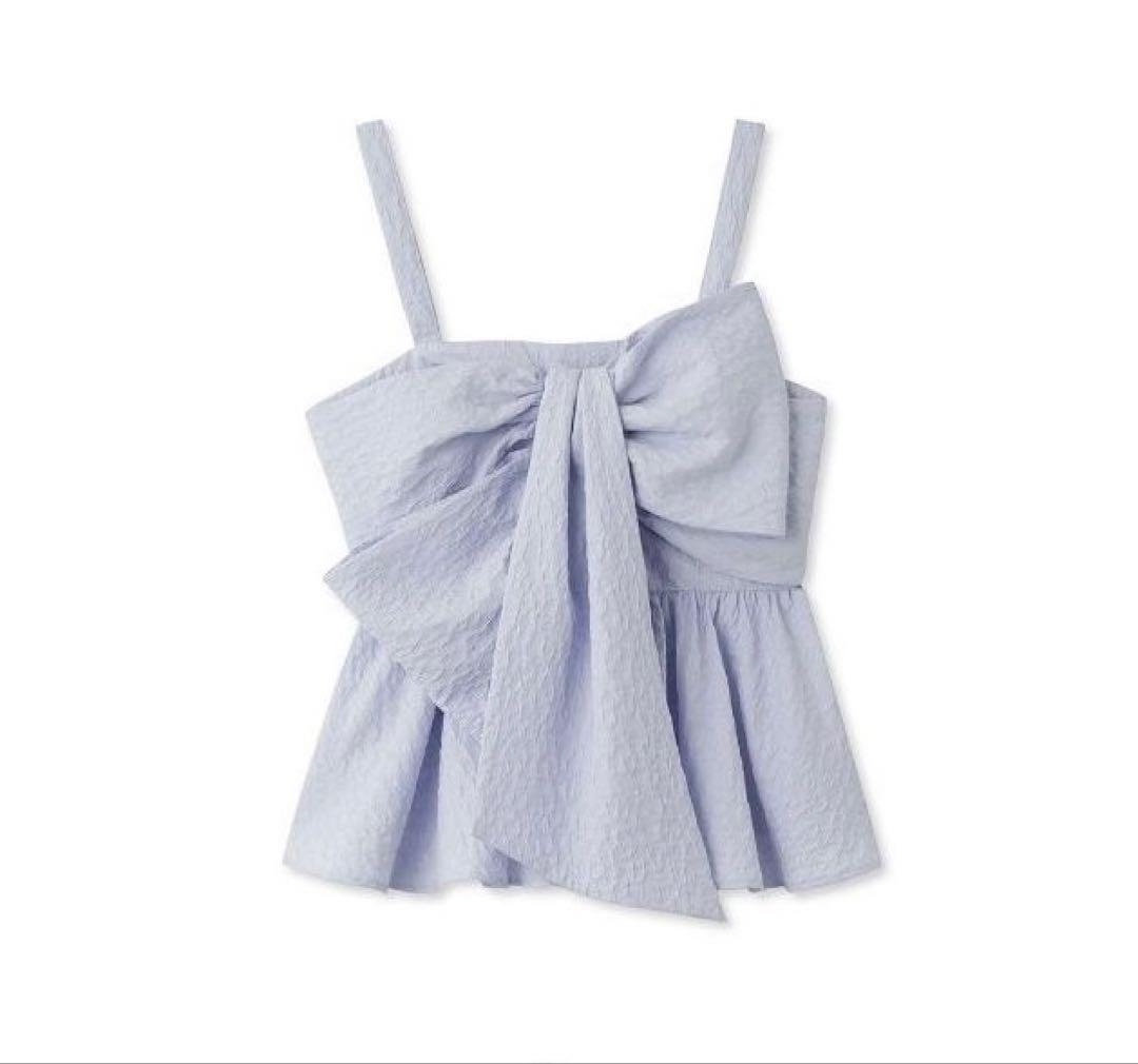 FRAY I.D フレイアイディー　ペプラムリボントップス