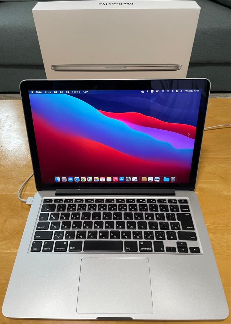 macbookpro Late2013 a1502 バッテリー膨らみあり