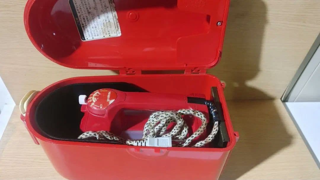 昭和レア物　ナショナル　NJ-10Cアイロンケース　東芝アイロンTA-610S