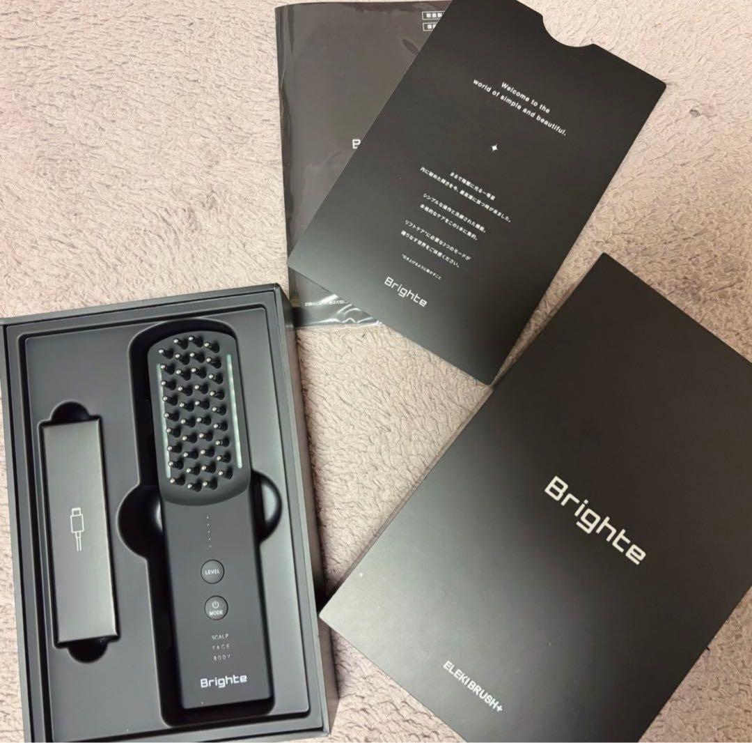 新品未使用 Brighte ELEKI BRUSH+ エレキブラシ 美顔器正規品