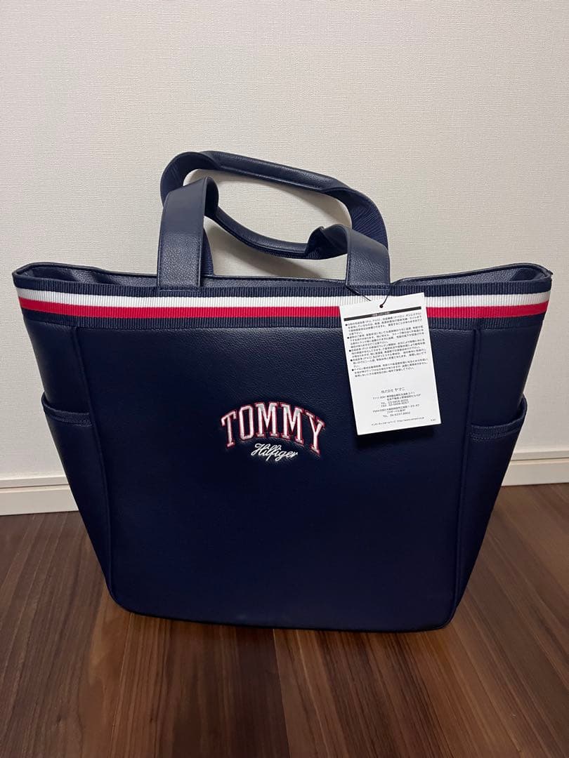 トミーフィルフィガー　トートバッグ　GOLF ゴルフ　バッグ　ネイビー　トート