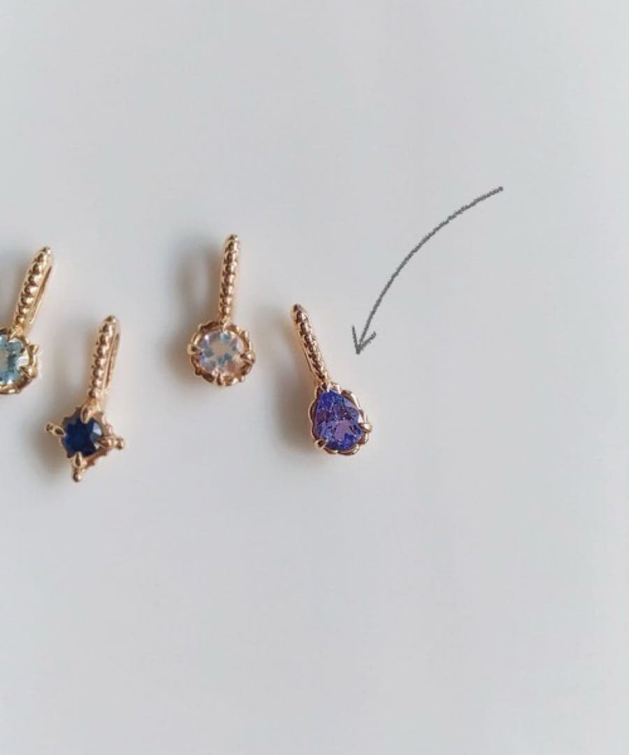 NOIR DE POUPEE K10 タンザナイトネックレス チャーム