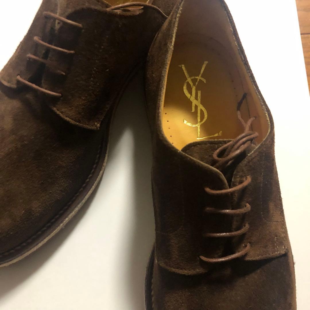イヴ・サンローラン　スウェードメンズシューズ