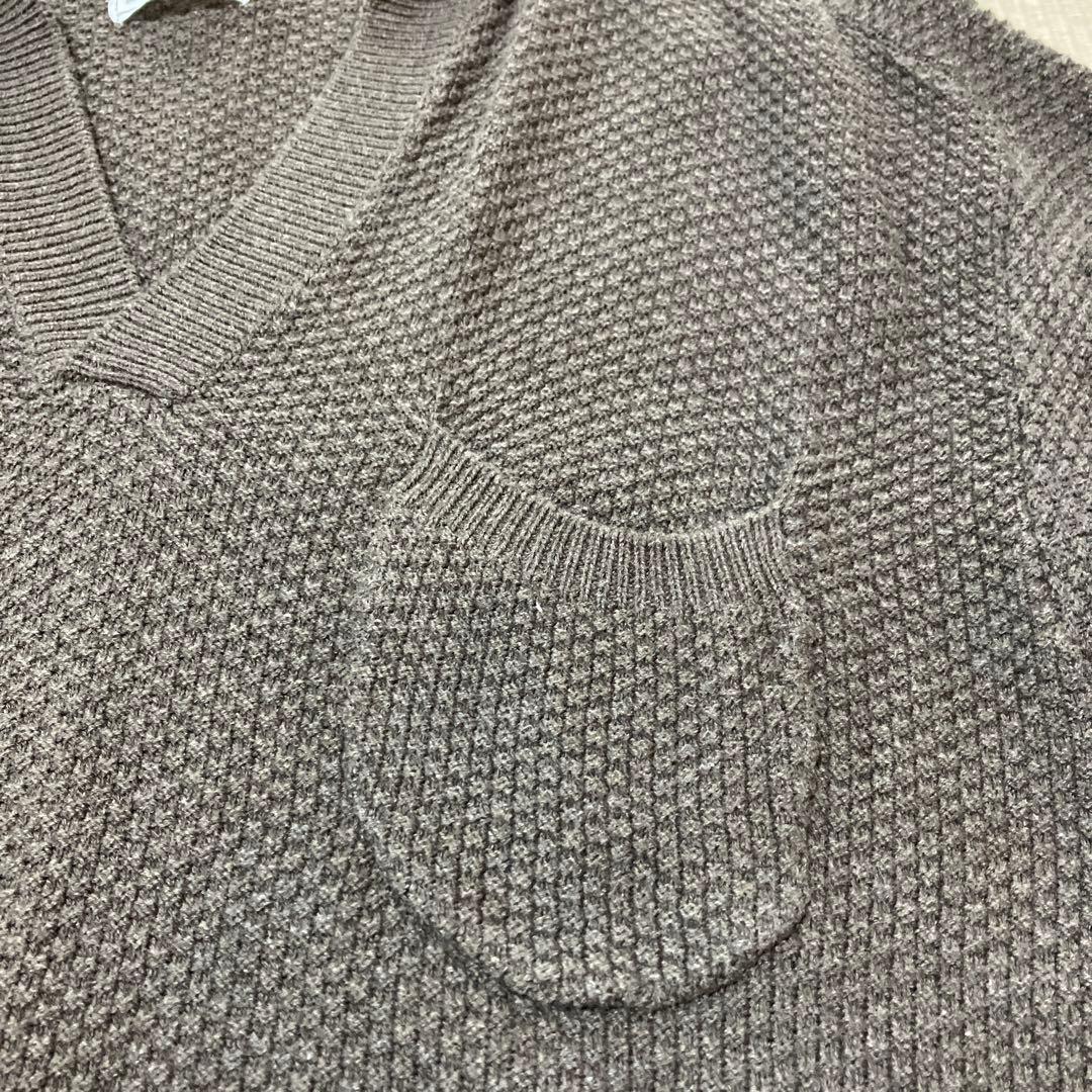 本日限定値下げ　25AW ANCELLM SKIPPER KNIT(BROWN)