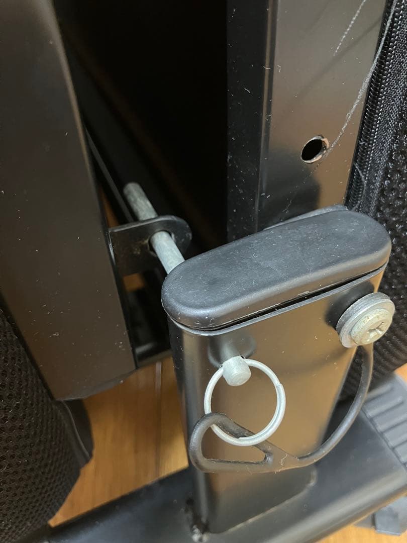 折りたたみベッド メッシュ生地 黒