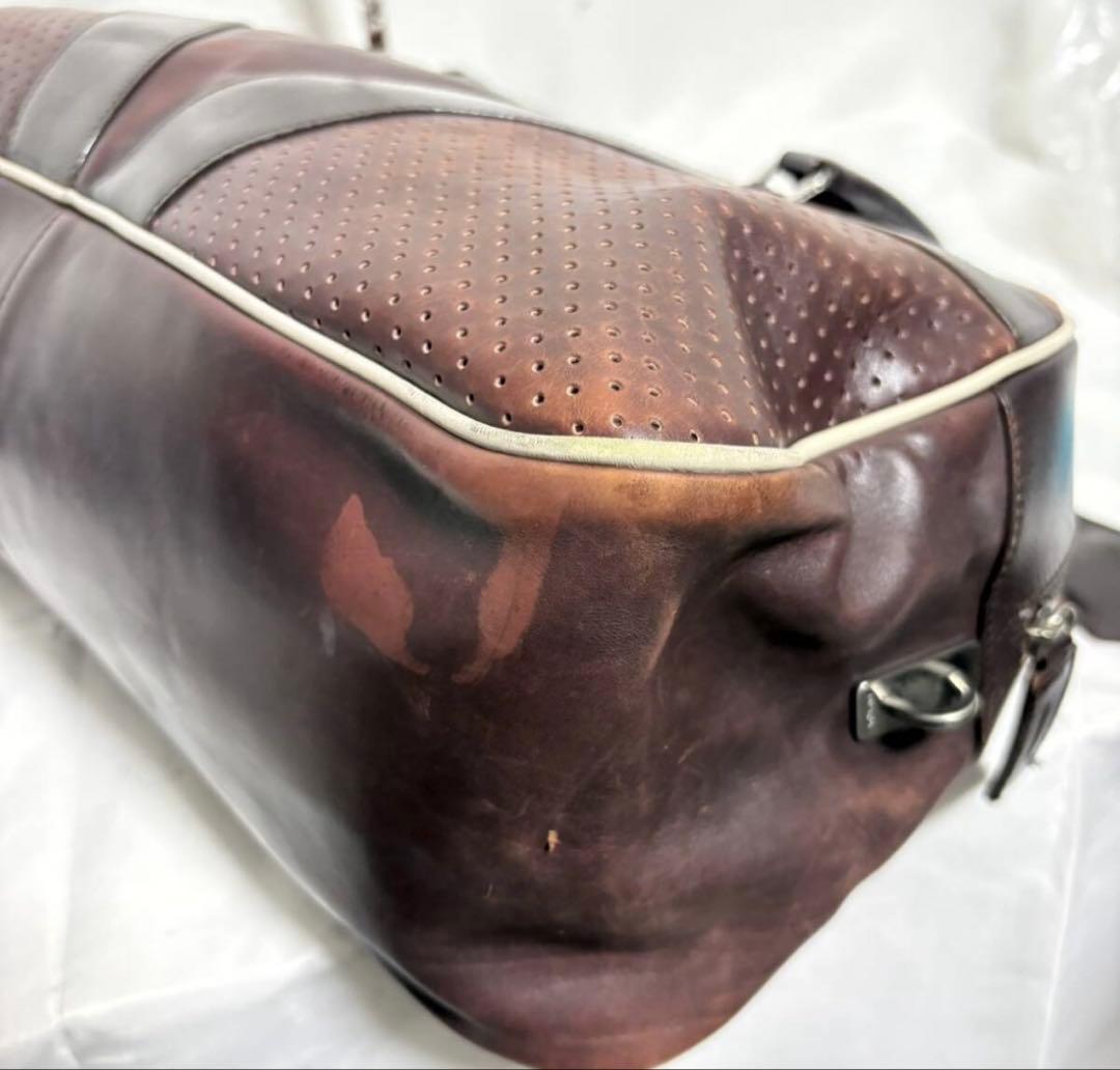 PRADA 2000SS プラダボーリングバッグミニボストンレザー 茶色