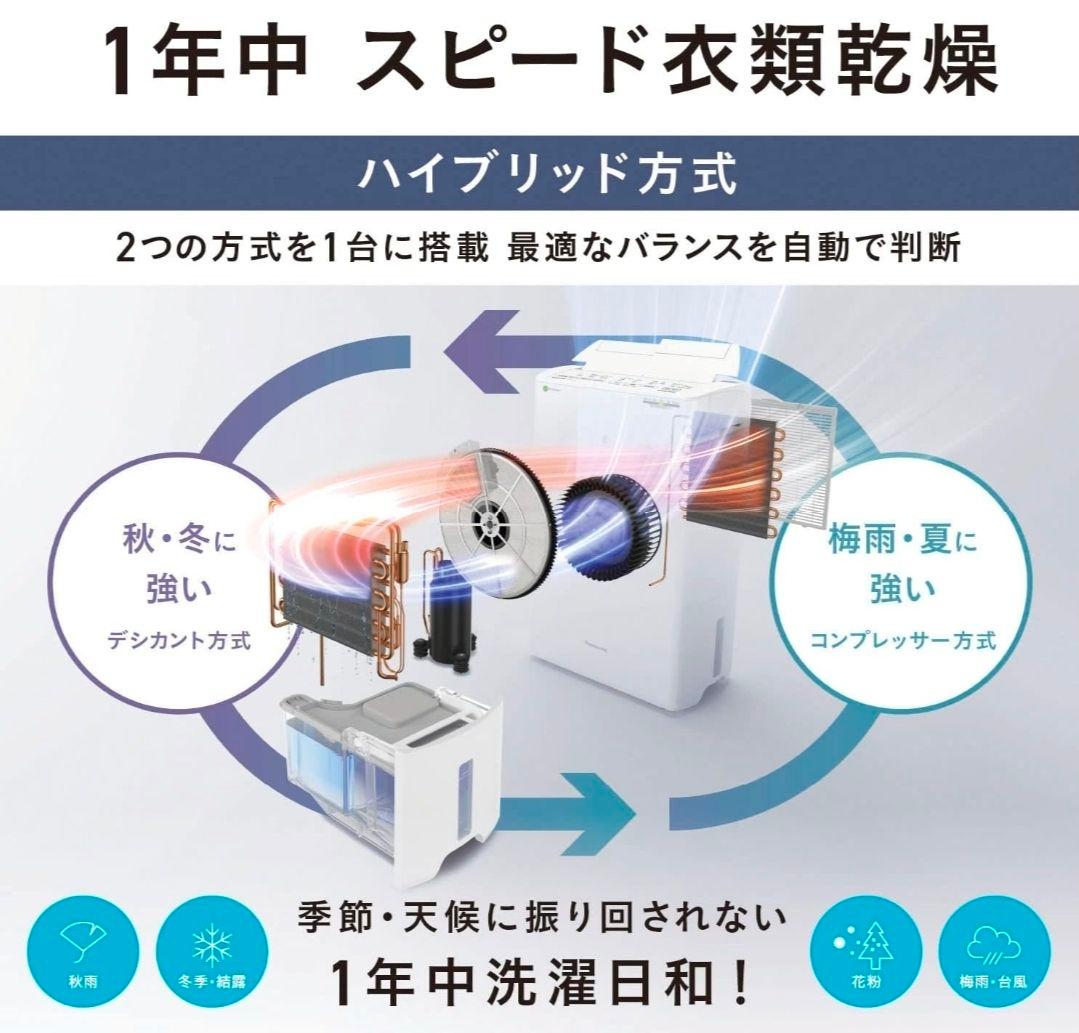 【nomy様】パナソニック 衣類乾燥除湿機 ハイブリッド方式 F-YHVX120