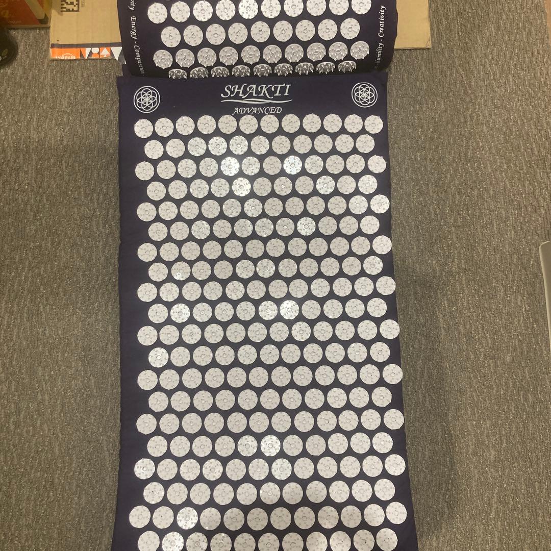 【正規品美品】シャクティマットピローセット　レベル3 アドバンス　ネイビー　枕