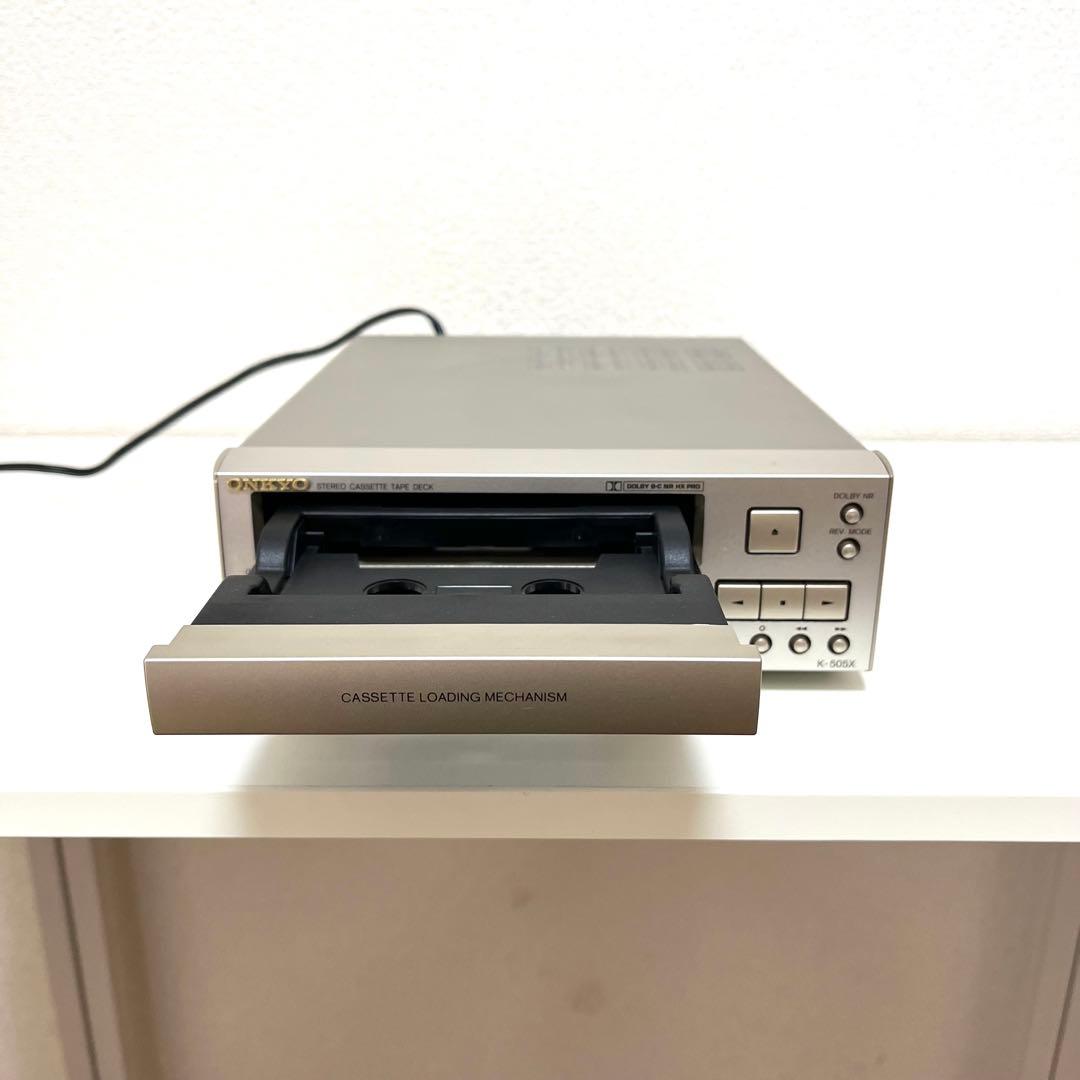 【動作品】ONKYO オンキョー ステレオ カセットテープ デッキ K-505X
