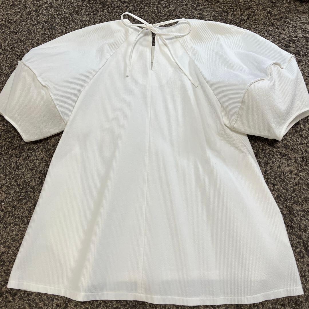 liten キャンディチュニックブラウス ホワイト チュニック 半袖