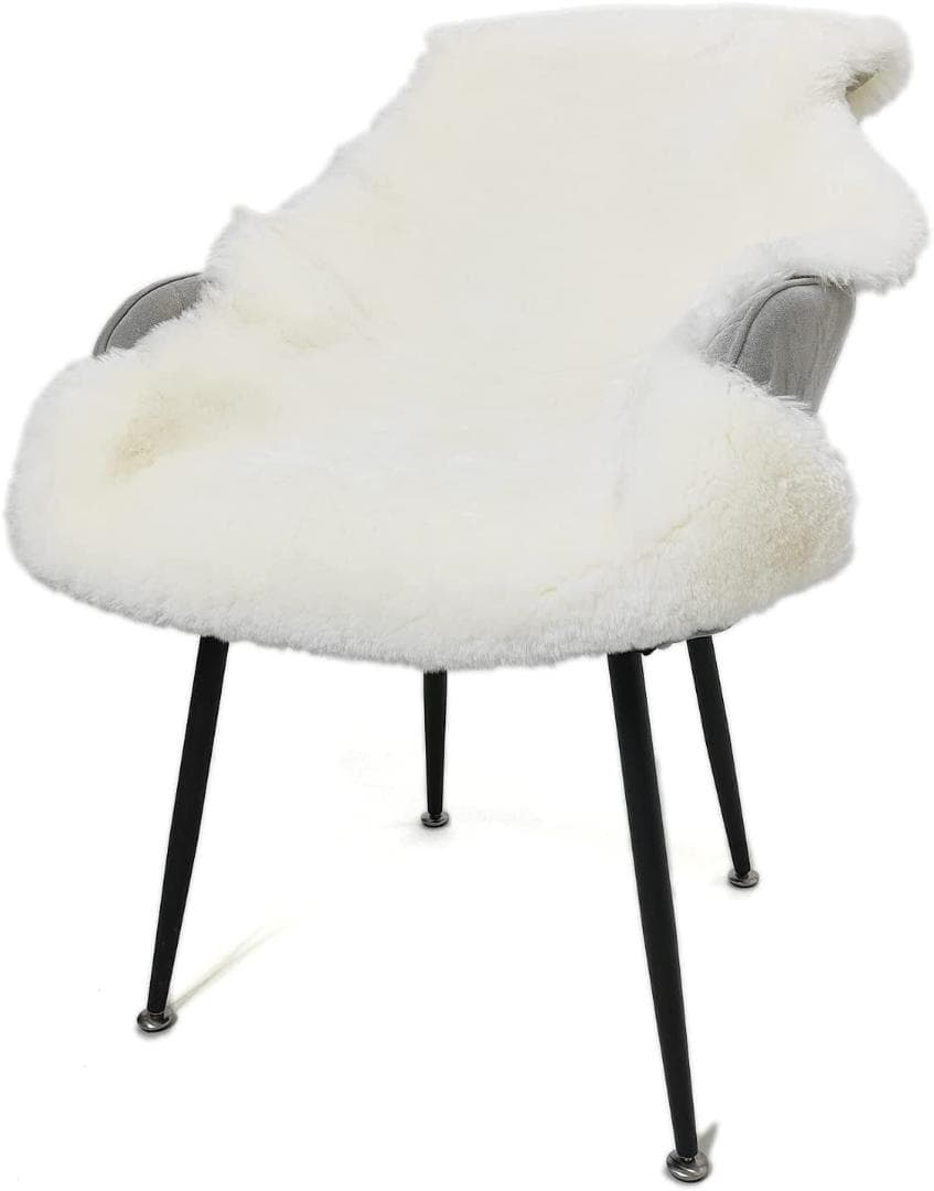 ムートンラグ 天然羊毛100% 毛足30-35mm 滑り止め付 防ダニ抗菌加工