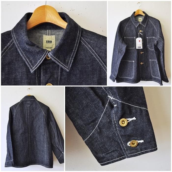 FOB エフオービー　 F2410 カバーオール　ヘンプデニム L