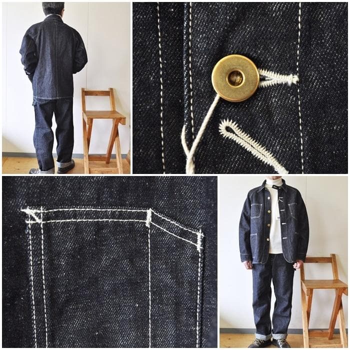 FOB エフオービー　 F2410 カバーオール　ヘンプデニム L