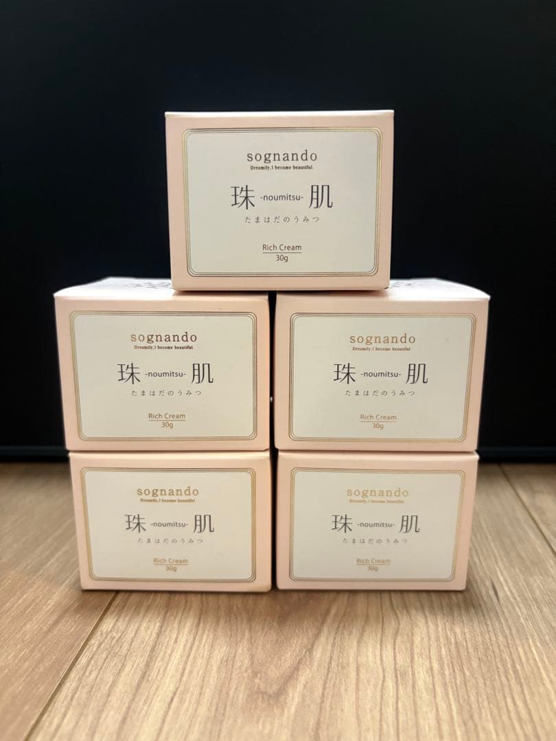 お値下げ！珠肌たまはだのうみつRich Cream 30g ５個セット