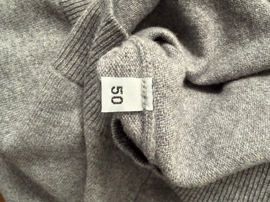 バフィー ニット カシミヤ モックネック ハイゲージ 12ゲージ