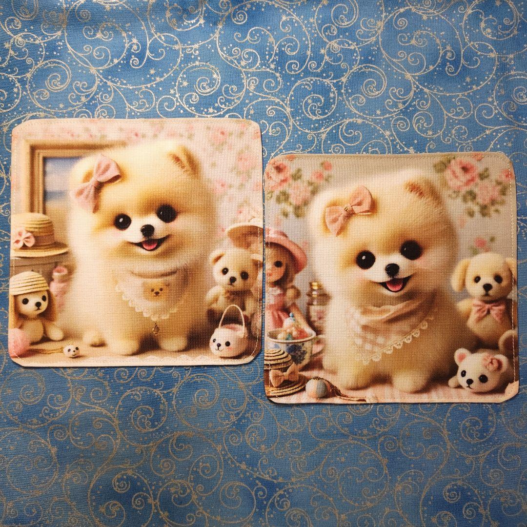 マーブル☆　ハンカチ　ワンにゃん柄　21枚