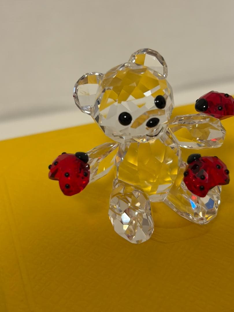 スワロフスキー てんとう虫　 KRISベア Good Luck Bear　置物