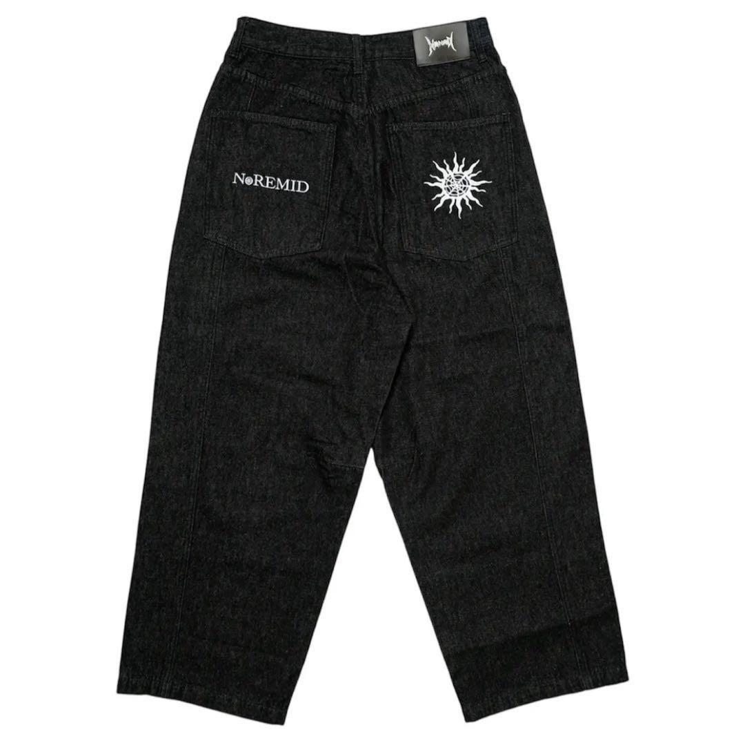 NoRemid 初期ブラックデニムパンツ　Mサイズ