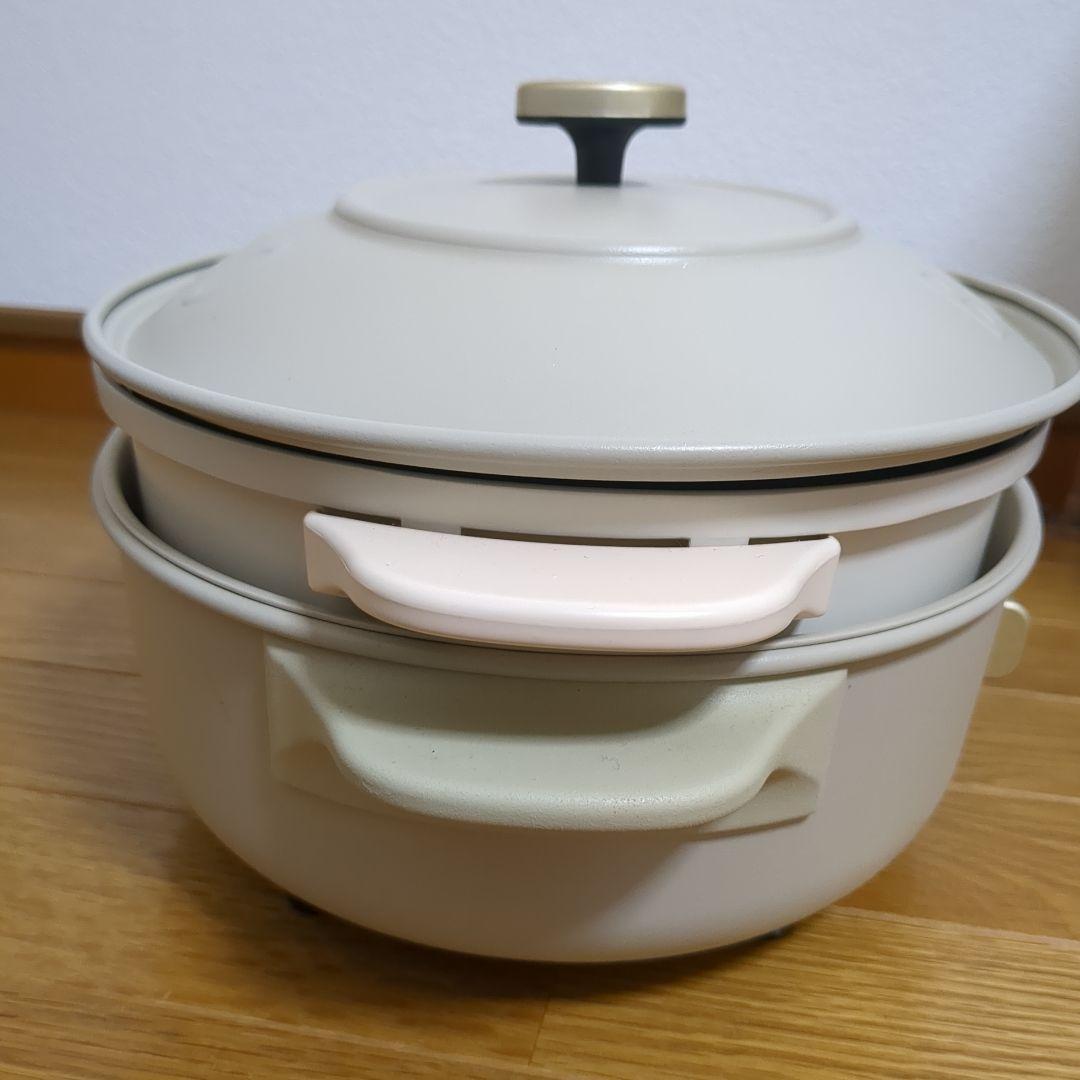 美品 BRUNO オーバルホットプレート グレージュ