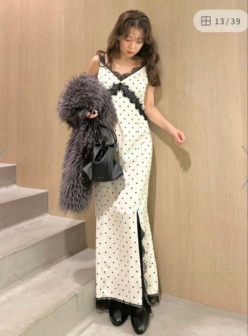 【新品未使用】FRAYID レーストリムキャミワンピース