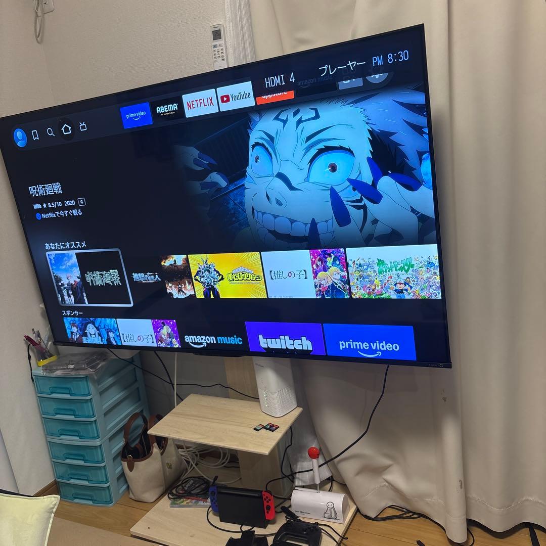 REGZA 65Z570K 2021年製　テレビラックセット
