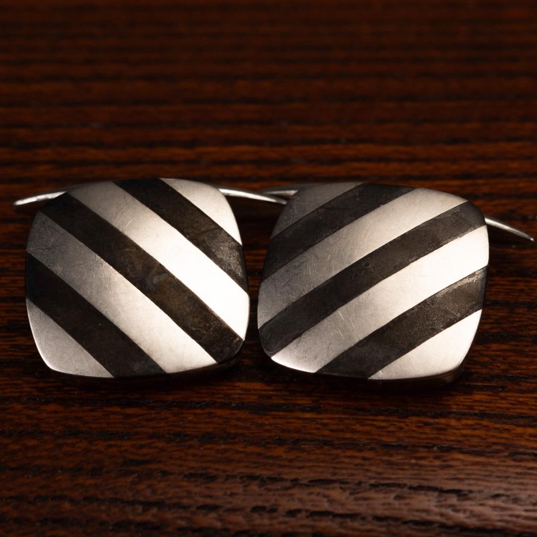 希少 アンティーク カフリンクス Sun Platinuml 刻印 アールデコ