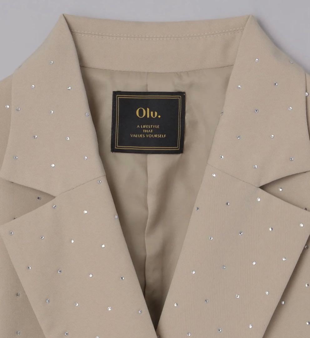 Olu. ラインストーンジャケット　新品未使用タグ付き　(color=グレー)