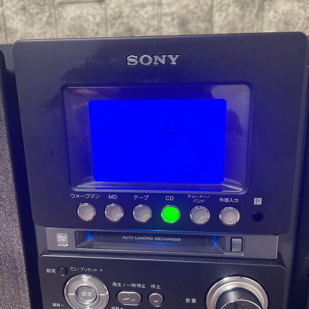 #891SONY MD搭載オールインワンコンポ CMT-M35WM B ブラック