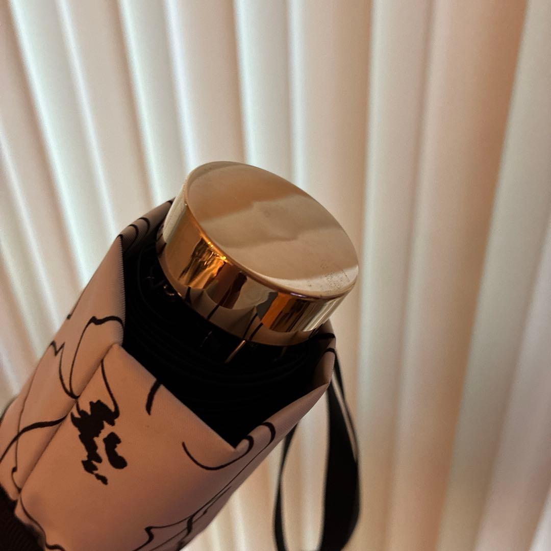 ビューランス　フラワーラインデザイン　ホワイト　晴雨兼用日傘