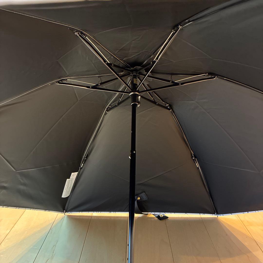 ビューランス　フラワーラインデザイン　ホワイト　晴雨兼用日傘