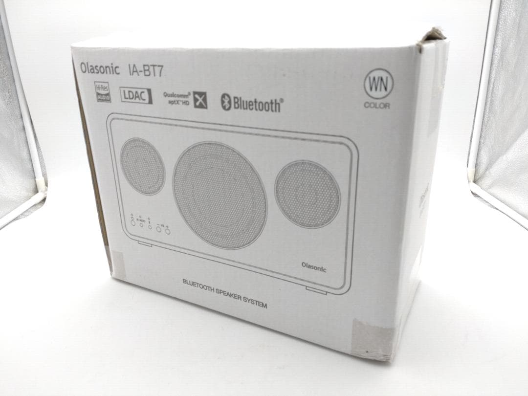 【中古品】Olasonic IA-BT7 WN Bluetoothスピーカー
