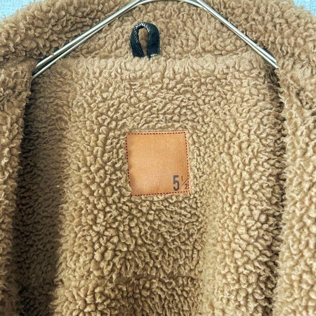 スピックアンドスパン【5 2/1】ボアデニムジャケット M ブラック